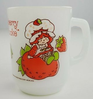 Vintage Strawberry Shortcake Coffee Mug,  Anchor Hocking,  American Greetings