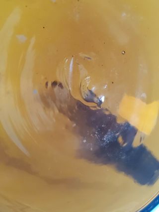 Blenko Art Glass 16.  5” Decanter Amber Gold Yellow Winslow Anderson 920 3