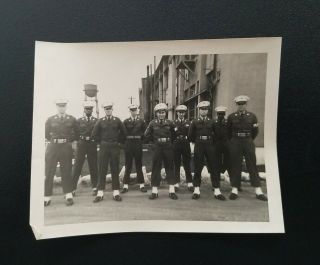 Ww2 U.  S.  Army Military Police Vintage Group Photo