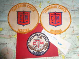 3 Tavernier Creek Marina Patches 2 Older Are 1 Is Vintage Patches