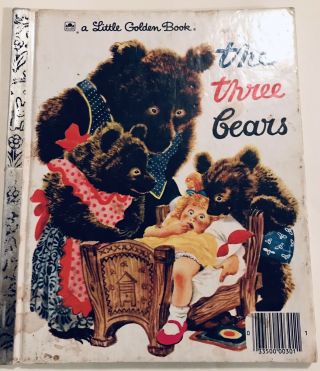 Vintage The Three Bears - A Little Golden Book - 1976