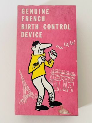 Vtg 1969 Franco - American Novelty® French Birth Control Device Gag Gift