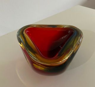 Vintage Signed Luigi Onesto Murano Glass Bowl