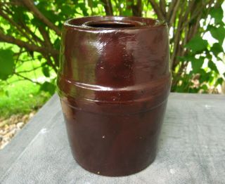 Vintage Red Wing Stoneware Company - Stoneware Wax Sealer Canning Jar