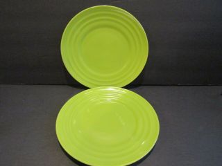 Rachael Ray Double Ridge Set Of 2 Green Apple Salad Plates H019 - 8 "