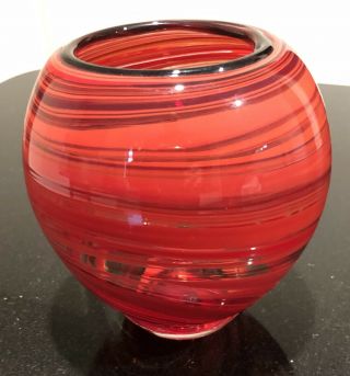 Melting Pot Gerry Reilly Hand Blown Vase Art Glass Western Australia