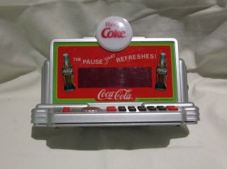 Vtg Coca Cola Coke Digital Alarm Clock Model 4503c 1995 - Electric Or Battery