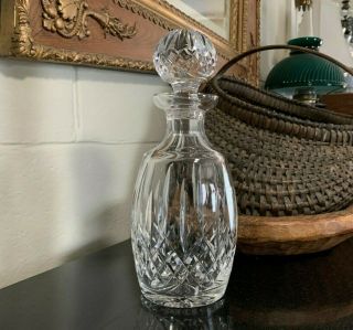 Waterford Lismore Crystal 10 " Spirit Decanter With Ball Stopper Ireland -