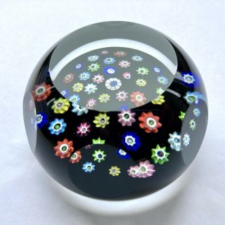 Caithness facetted vibrant millefiori paperweight 2