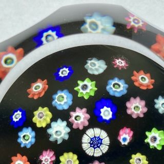 Caithness facetted vibrant millefiori paperweight 3