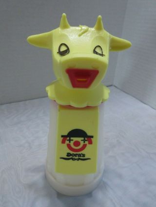 Whirley Vtg 70s Moo Cow Creamer Childs Sippy Cup Dora 