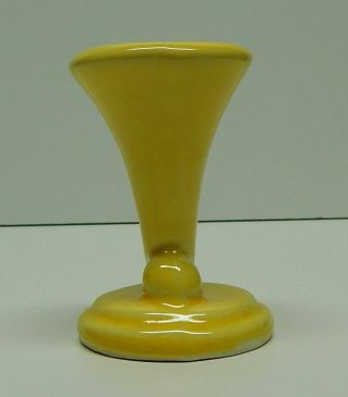 Vintage Shawnee pottery miniature yellow cornucopia 2