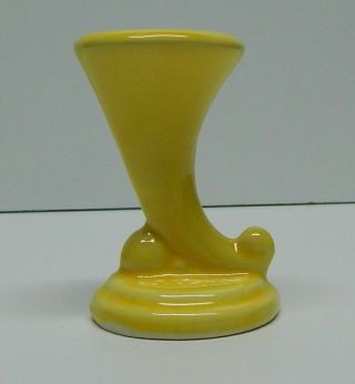 Vintage Shawnee pottery miniature yellow cornucopia 3
