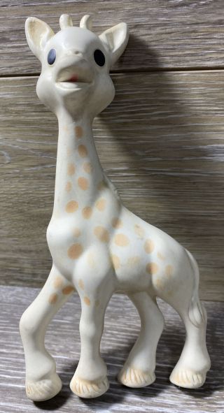 Vtg Sophie La Giraffe Soft Rubber Squeaker Toy 7”