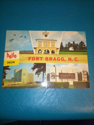 Vintage Postcard Of Fort Bragg,  Nc.