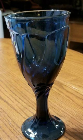 Noritake Blue Sweet Swirl Water Goblets Set of 11 Pre - Owned 7 3/8 