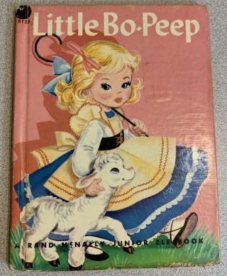 Little Bo Peep Vintage Junior Elf Book Rand Mcnally Children’s Mary Jane Chase