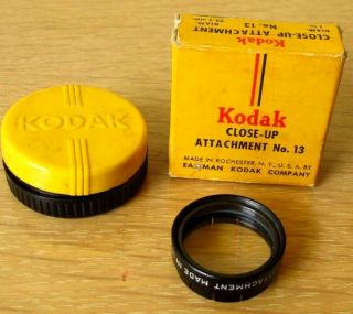 Vtg Kodak Close - Up Attachment W Box Ring 13