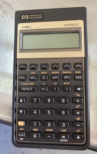 Vintage Hp 17bii Business Financial Calculator With Cover Not