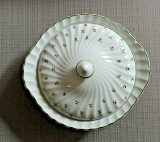 LAURA ASHLEY THISTLE Pattern Johnson Brothers Round Covered Vegetable Dish 2