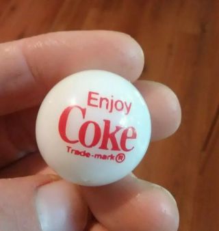 Advertising Coke Marble Red & White Collectible Vintage