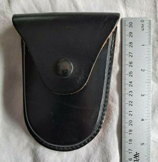 Vintage Military Police Style Leather Handcuff Case