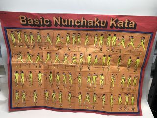 Vintage Basic Nunchaku Kata Poster 1978 - See Pictures