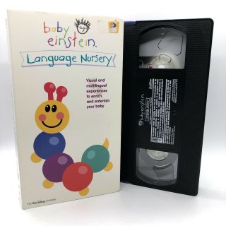 Disney Baby Einstein - Language Nursery Vhs Educational Vintage Retro