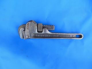 Vintage Ridgid 6” Pipe Wrench Oil Hardened Ridge Tool Co.  Usa