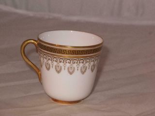 Royal Cauldon H1640 Greek Key Demitasse Coffee Cup (s) - Only Collamore Ny