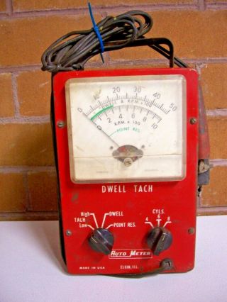 Vintage Auto Meter Tests Dwell Tach Etc.