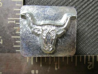 Vintage Leather Carving Tool Craftool Usa Stamp 8438 Longhorn Bull Head