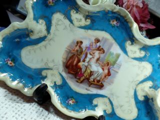 Ackermann & Fritze Royal Vienna Porcelain PORTRAIT Hand Painted TRAY Austria 3