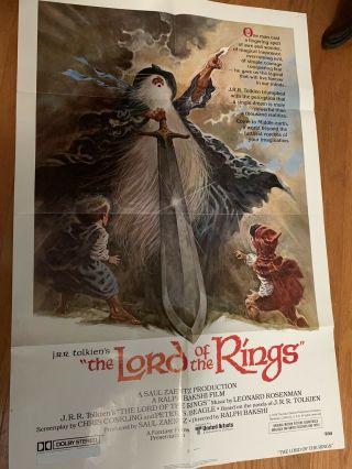 Lord Of The Rings Vintage Poster