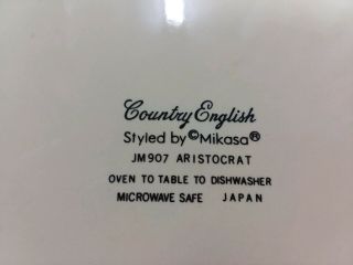 Country English by MIKASA JM907 Aristocrat Dinner Plates Pre - Owned - 2 Available 3