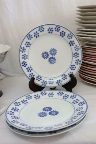 Vintage Set Of 3 Chinese Handpainted Dessert Or Bread Butter Plates 6 3/4