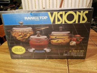 Corning Visions 6 Piece Set V - 300 - N - 1990 Saucepans