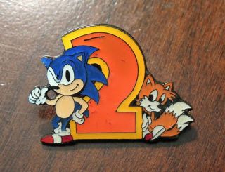 Vintage Sonic The Hedgehog 2 Promo Pin,  Sega 1992,  Rare,