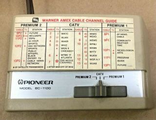 Pioneer Model BC - 1100 Cable TV Premium Converter Box Vintage 2