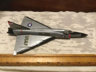 Vintage Ready Built Delta Dagger F - 102 Plastic Kit Model Air Force Jet