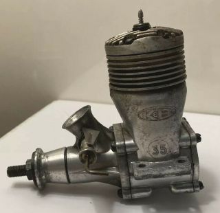 Vintage K & B 35 Control Line Cl Airplane Engine As Found With Good Compression