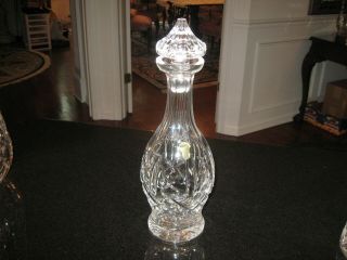 Waterford " Glengarriff " Cut Crystal Tall Wine Decanter With Stopper