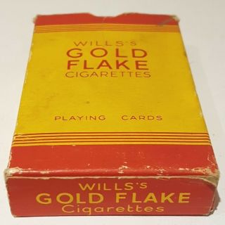 Vintage Wills Cigarette Playing Cards - Gold Flake - - 1940s