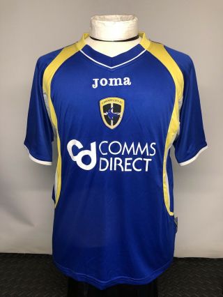 Cardiff City Vintage Football Shirt Size Large Joma