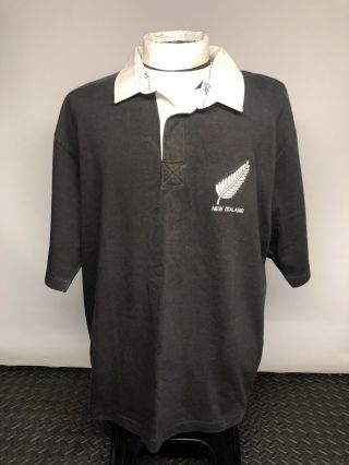 Zealand All Blacks Vintage Rugby Union Jersey Cotton Traders 2xl 52” Vgc