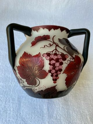 Loetz Cameo Art Glass Vase Bohemia 1920s Gallé Style