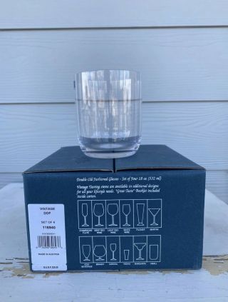 12 Marquis By Waterford Vintage Dof Double Old Fashion Glasses In Boxes