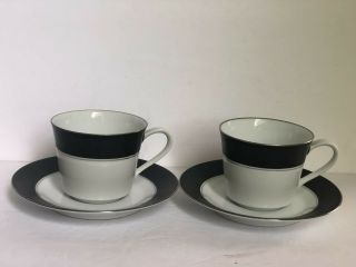 Noritake Mirano Cups And Saucers Set Of 2