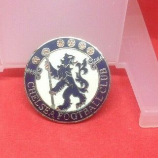 Vintage Chelsea Football Club Enamel Badge.  Fast & Uk Postage