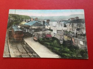Vintage Postcard The Railway Station Ebbw Vale Wales
